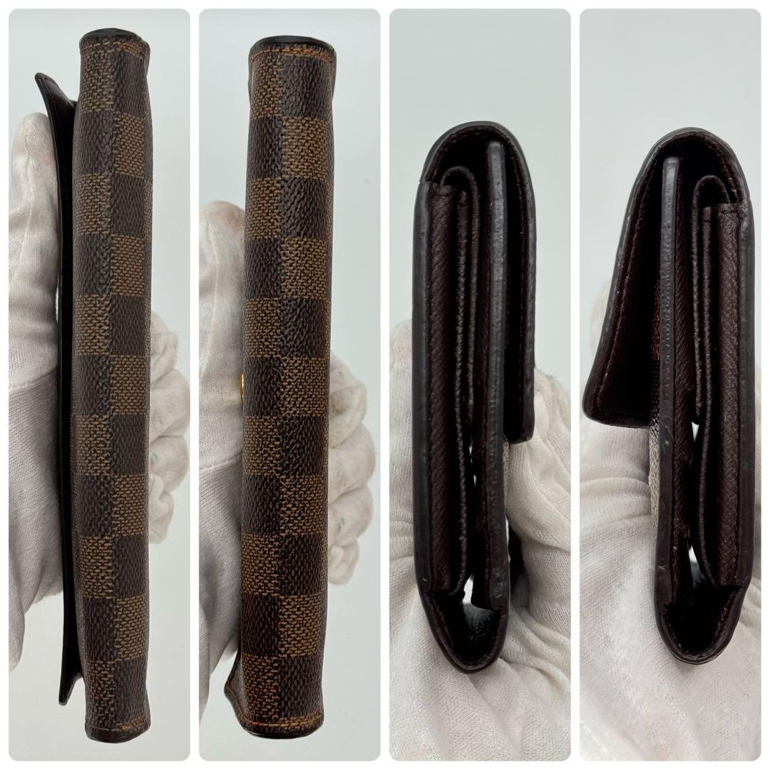 極美品✨️ルイヴィトン ダミエ エベヌ インターナショナル 三つ折り