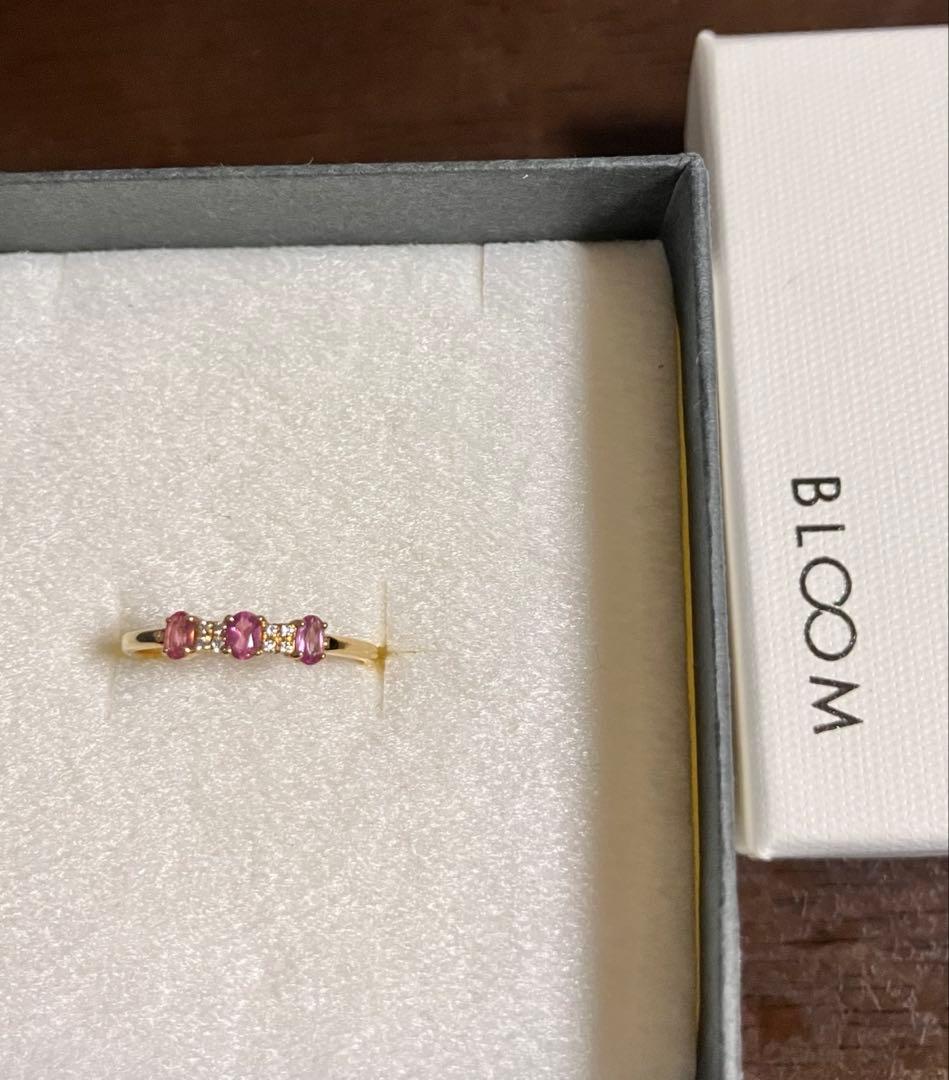 K18 エステール（BLOOM）ピンクトルマリンリング（11号） - メルカリ