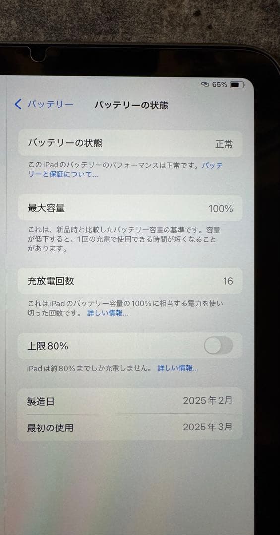 【極美品】iPad mini7 128G Wi-Fi 第７世代　スペースグレイ