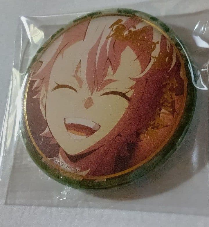 鬼滅の刃 不死川実弥 刀鍛冶の里編 絵巻カフェ 終ノ巻 箔押し 缶バッジ