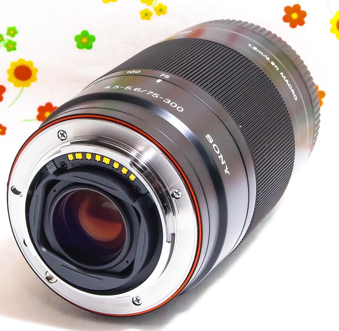 ソニー SONY AF 75-300mm☆ aマウント用☆マウントアダプター付
