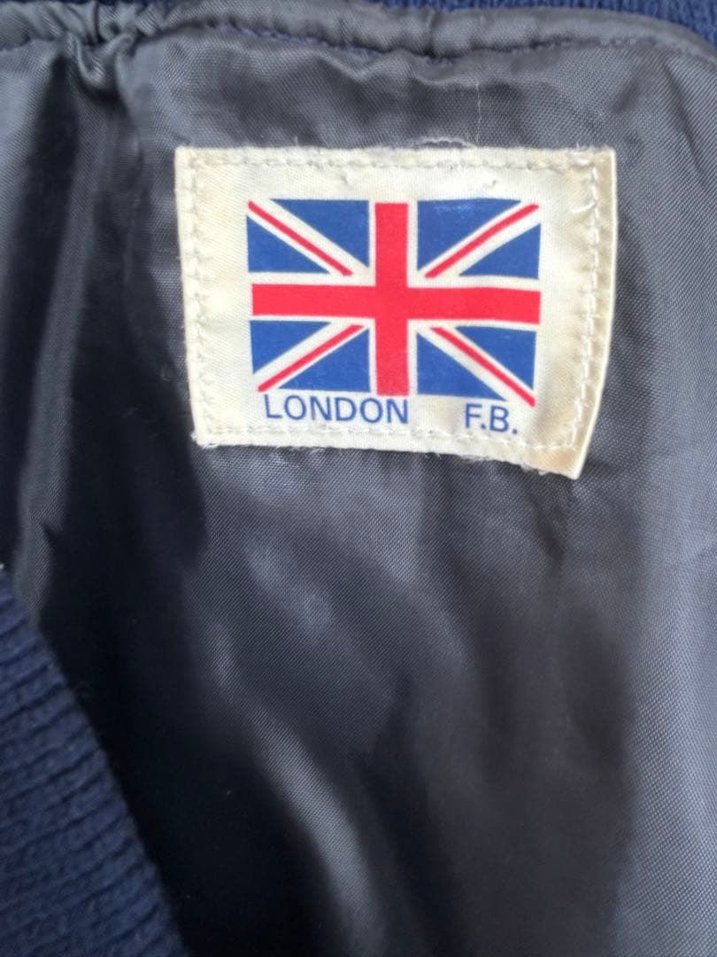 vintage London F.B スカジャン ネイビー