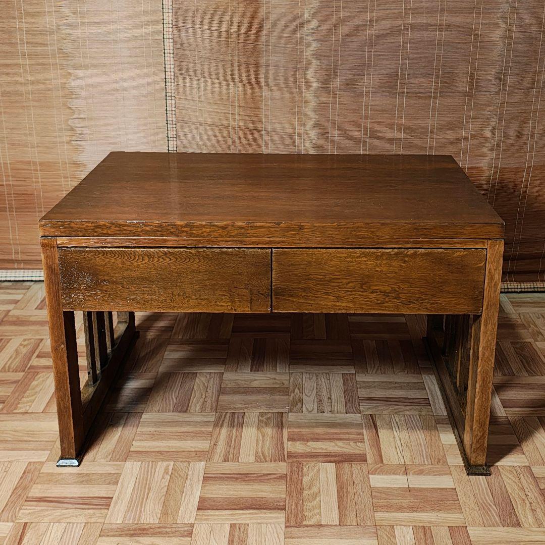 文机 小引き出し2杯 座卓 昭和レトロ 古家具