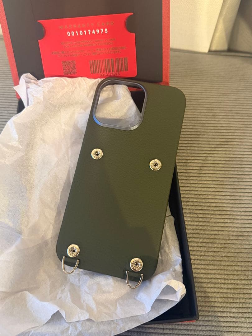 BONAVENTURA オリーブグリーン iPhone16promax用ケース オリーブ