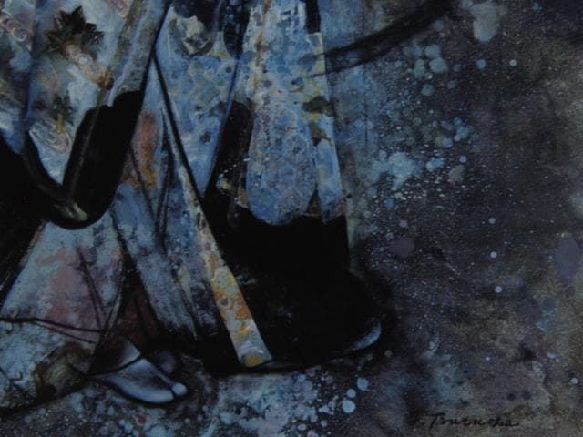 鶴岡義雄、【先笄】、希少な額装用画集より、状態良好、新品額装付