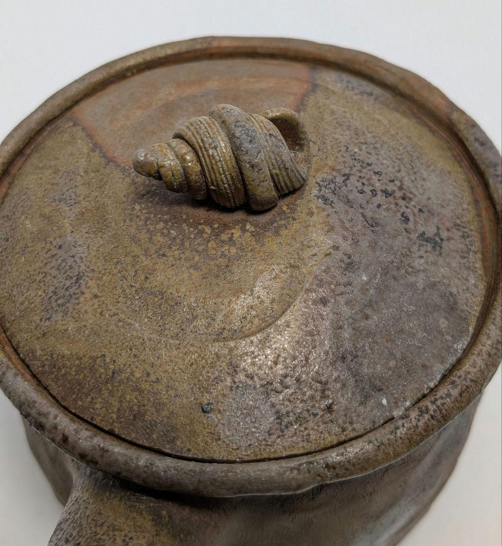 木村春芳 備前焼 手造急須 用心箱 貝摘み 煎茶器 煎茶道具 食器 たたら