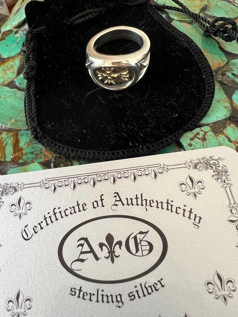 90s A&G silver925×18k クロスポイントリング - メルカリ