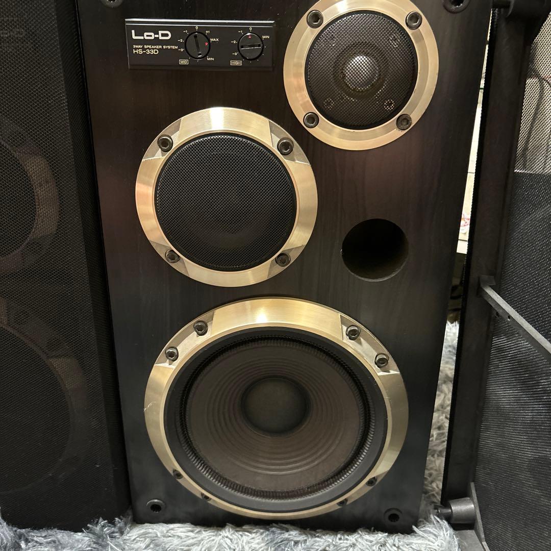 Lo-D HS-33D 3ウェイスピーカー ブラック ペア - メルカリ