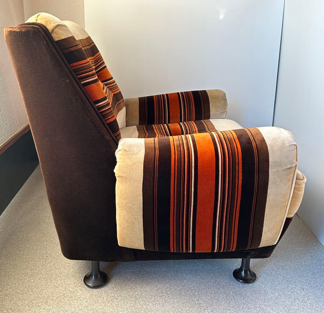 1Pソファ ミッドセンチュリー 昭和レトロ モダン ラウンジチェア