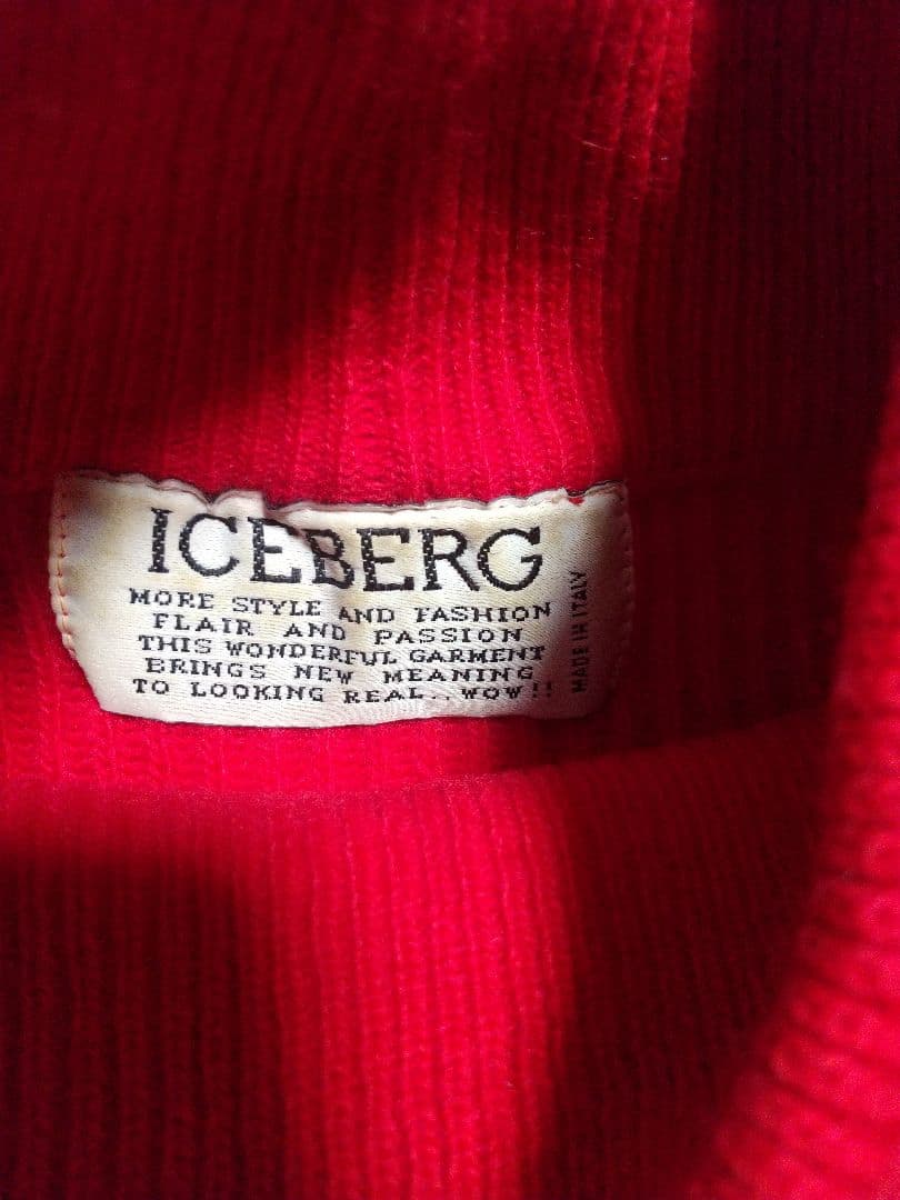 即・匿名発送 90s ICEBERG × Disney ダルメシアン刺繍ニット