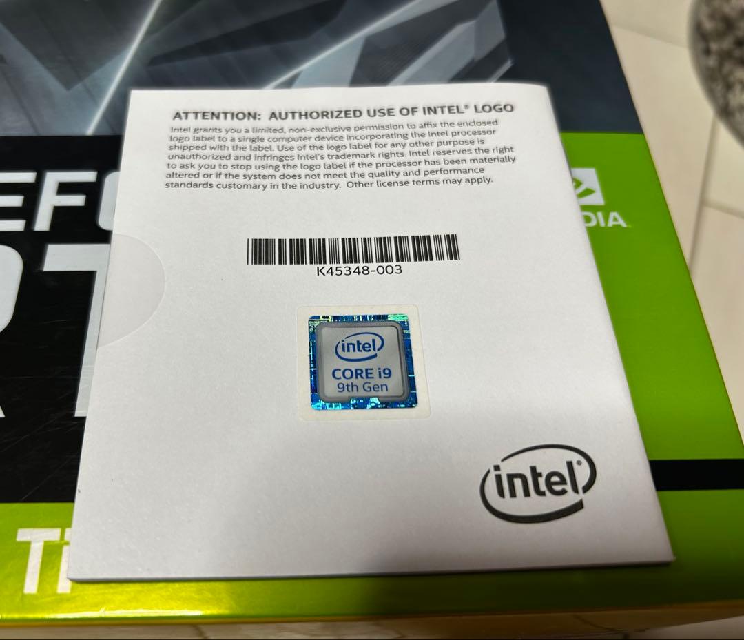 Intel Core i9-9900KF 中古　動作確認済み