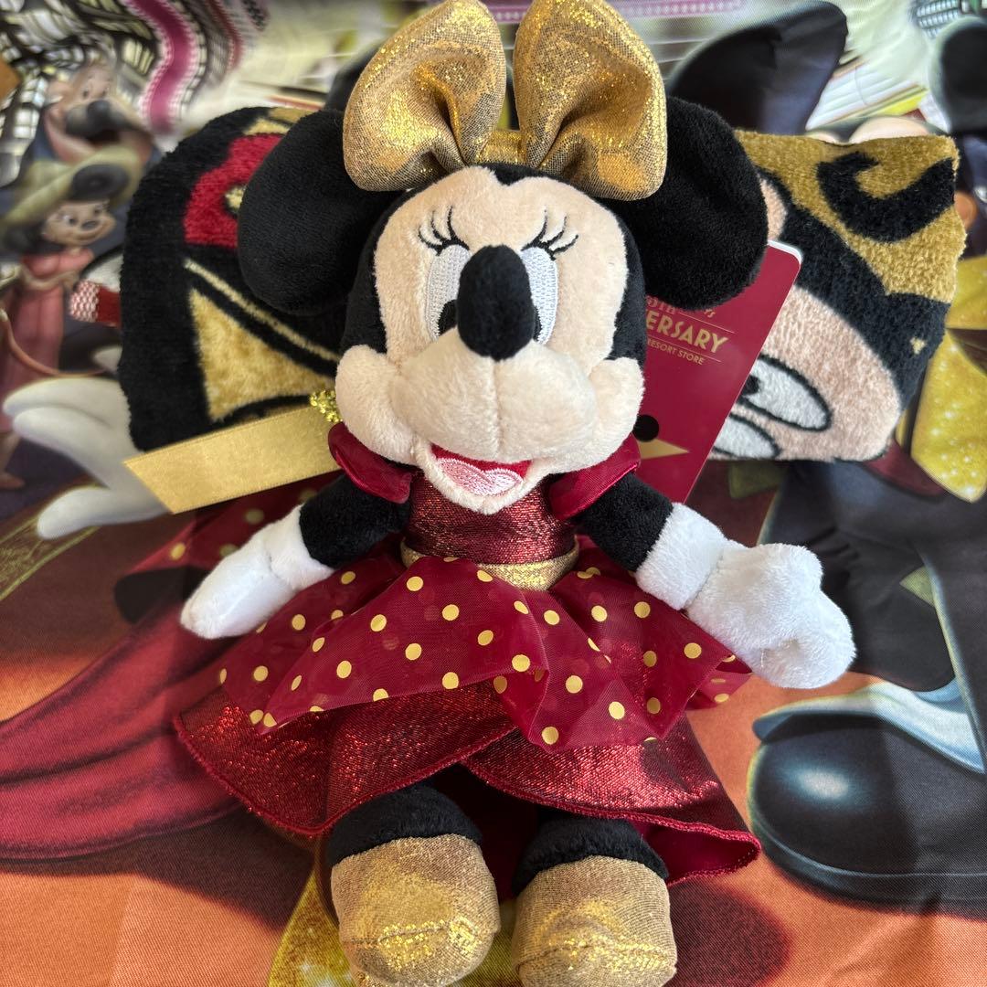 ミニーマウス ディズニーストア 25周年 ぬいぐるみキーチェーン - メルカリ