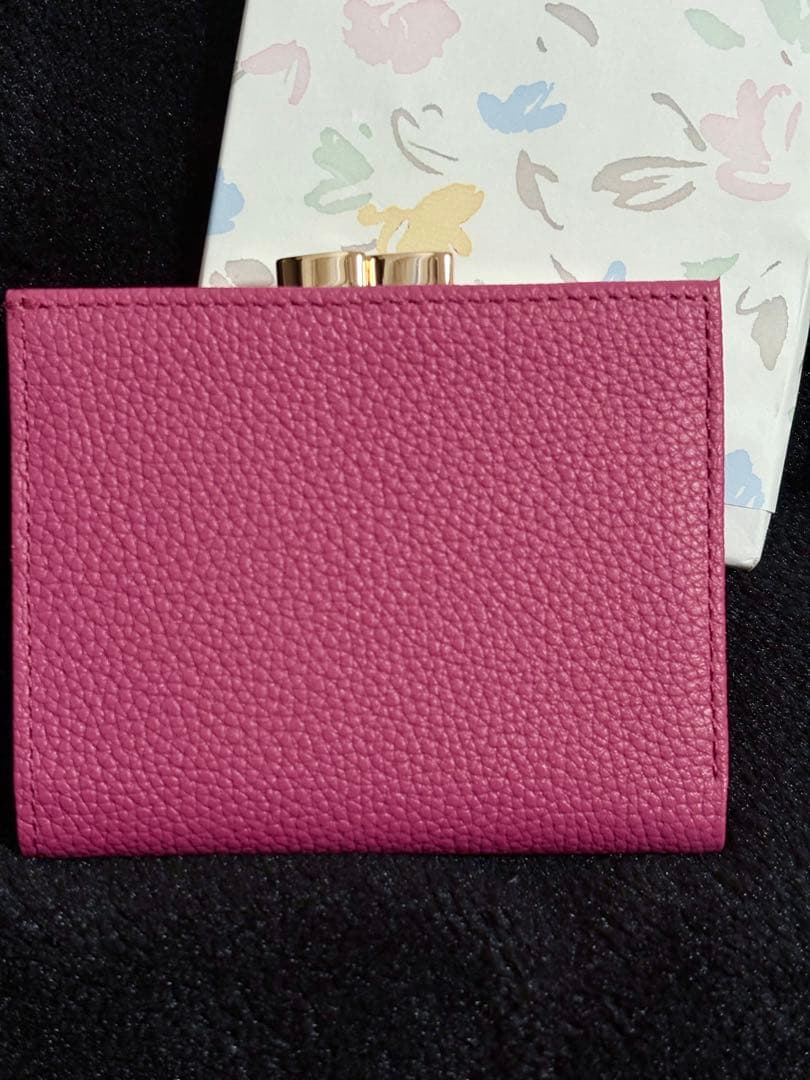 新品 未使用 皇居 財布 二つ折り がま口 ピンク フレンチローズ - メルカリ