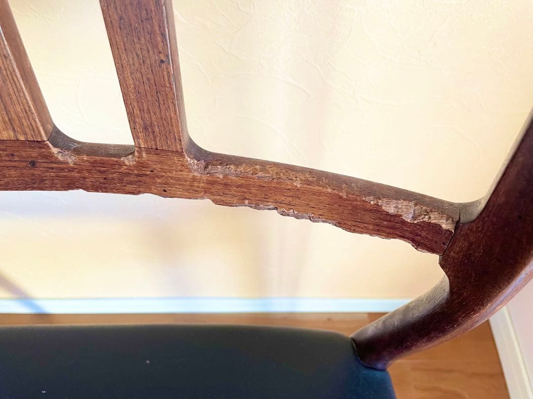 傷有りダイニングチェア デンマークニールス・モラーチーク材 椅子大塚