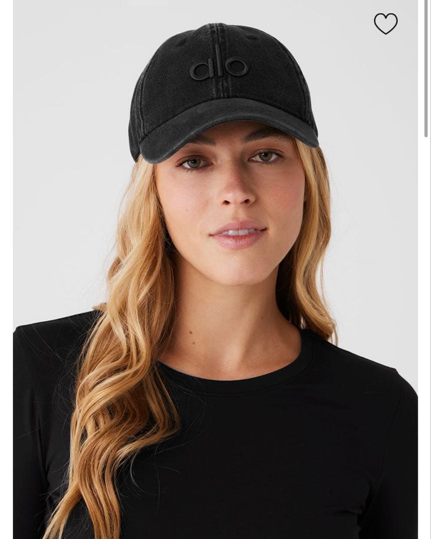 新品/人気】Alo Yoga アロヨガ ブラックデニム キャップ - メルカリ