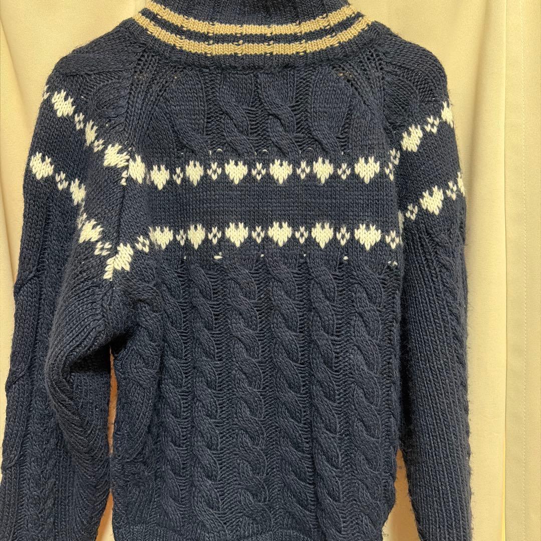 andmary Mary knit cowichan navy
