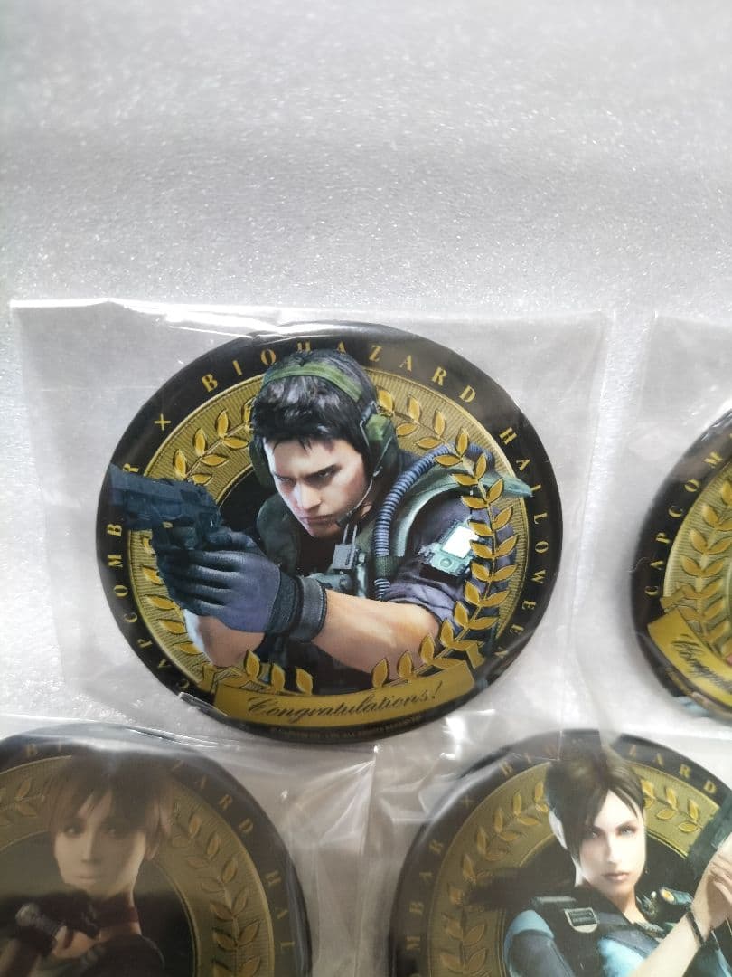 BIOHAZARD バイオハザード カプコンバー ハロウィン 缶バッジ 5点