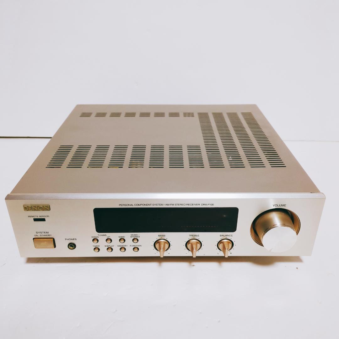 DENON DRA-F100-N ゴールド FM/AMチューナー内蔵アンプ