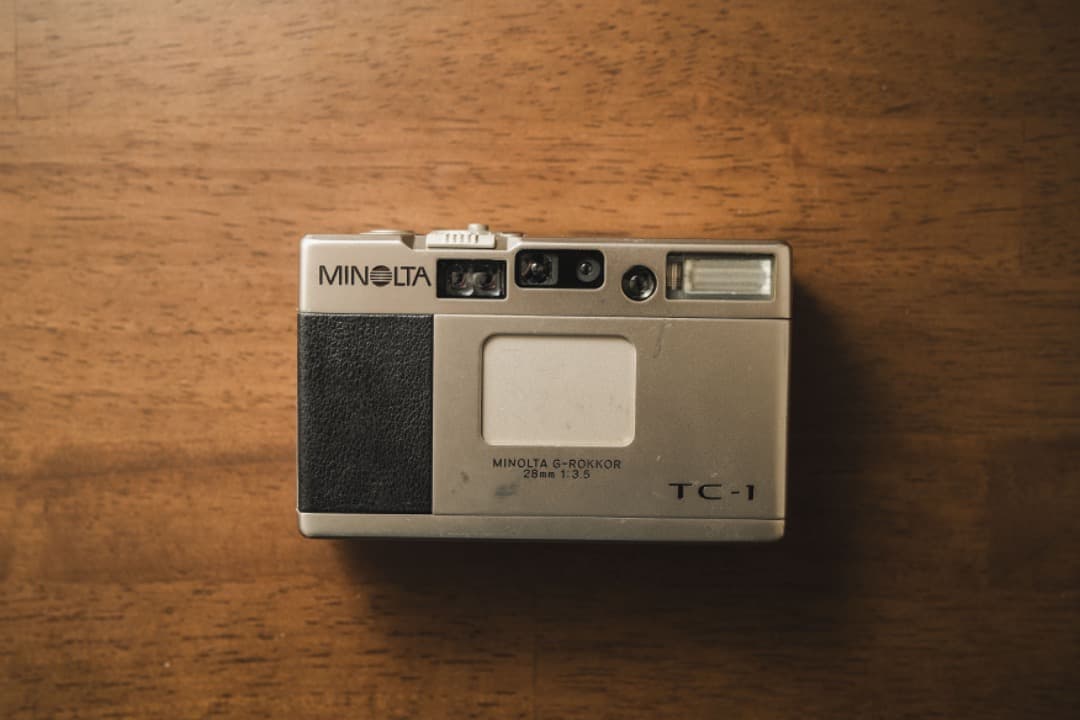 Mapleミノルタ TC-1 コンパクトカメラ（ケース・説明書付き）