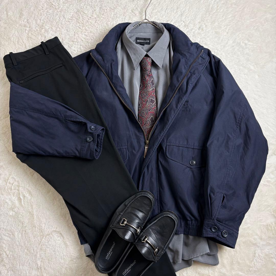 Burberrysネクタイシャツスイングトップ ペイズリー総柄 刺繍ロゴ 古着