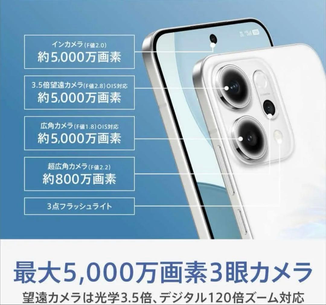 【新品未開封】OPPO CPH2737 Reno14 5G オパールホワイト