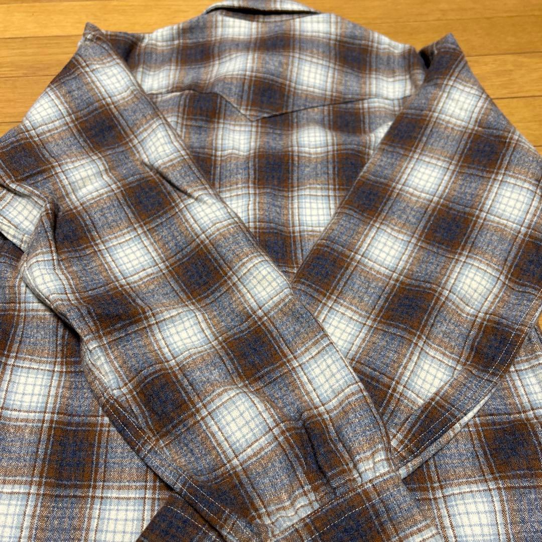 70's 白タグ PENDLETON ペンドルトン オンブレウエスタンシャツ - メルカリ