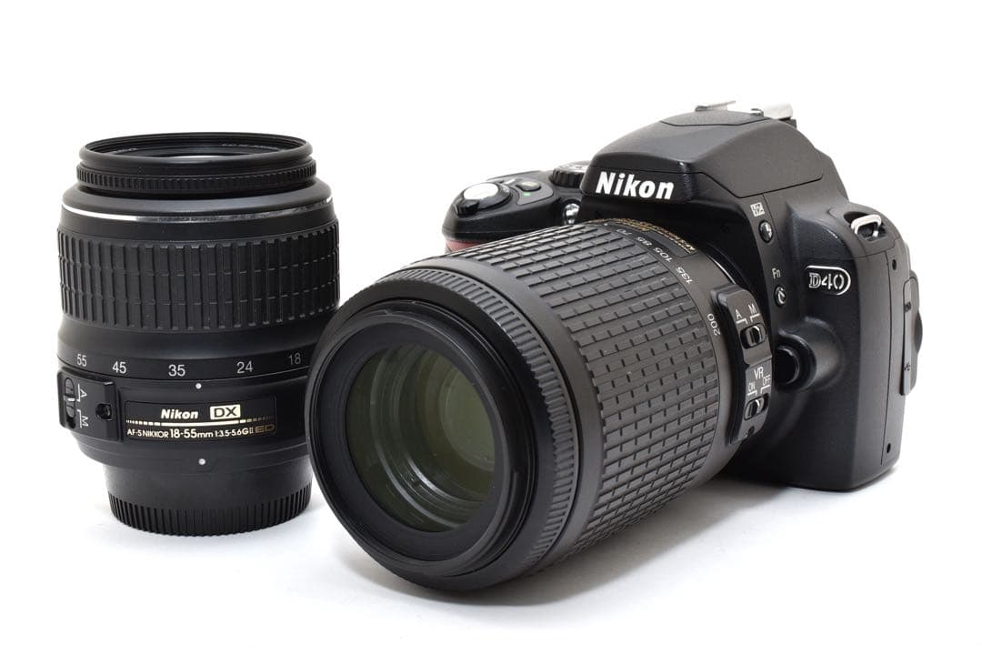 ❤️ Nikon D40 ❤️ 一眼レフ　ダブルレンズセット　初心者　スマホ転送✨