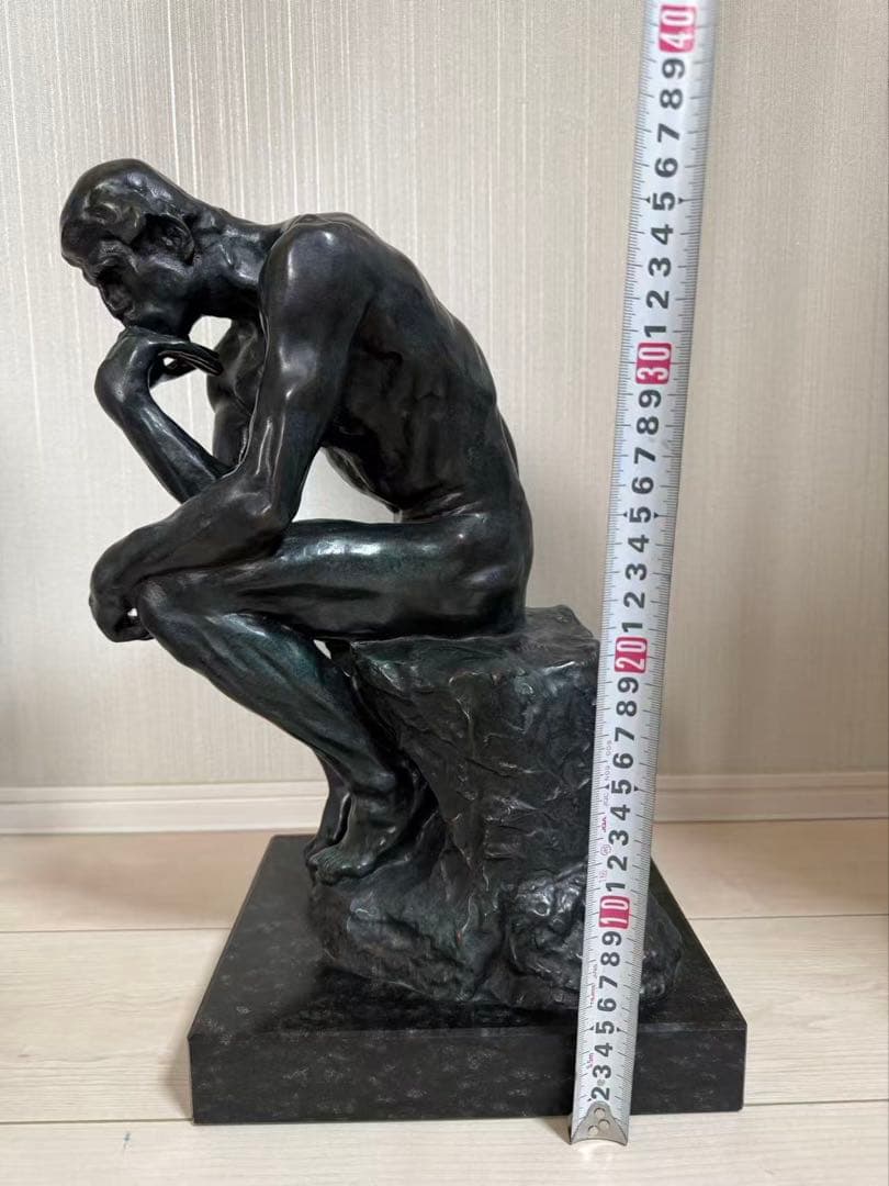 オーギュスト・ロダン/A・Rodin】ブロンズ銅『考える人』置物 大理石台