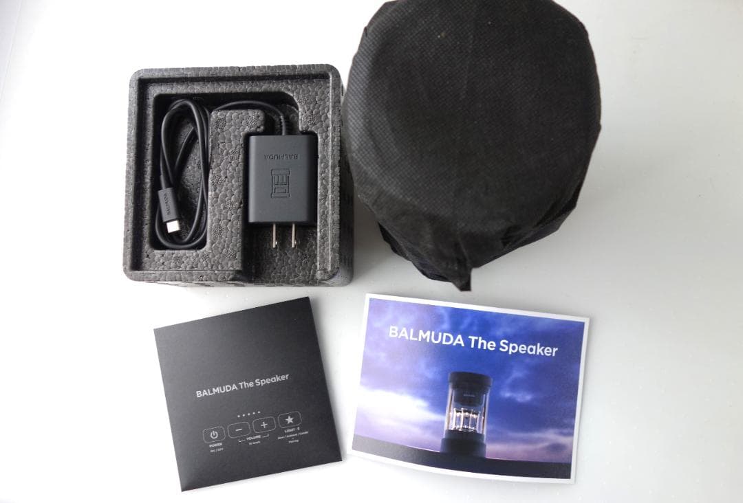 美品【BALMUDA】The Speaker M01A-BK スピーカー