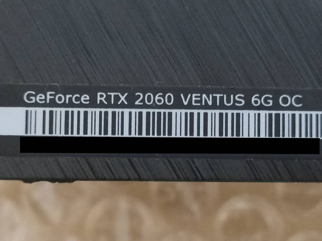 メ*6様 MSI GeForce RTX2060 6GB VENTUS OC