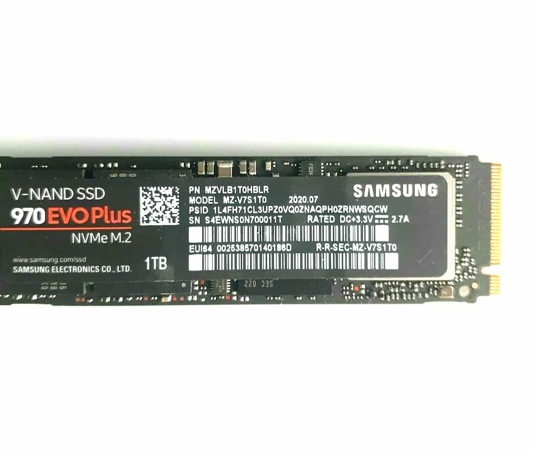 内蔵型SSD SAMSUNG 970 EVO Plus NVMe M.2 1TB SSD