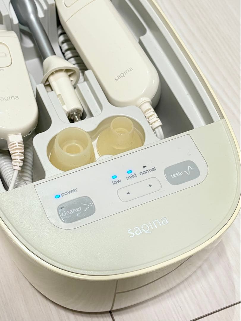 saqinapino 美顔器 steamer & tesla / cleaner