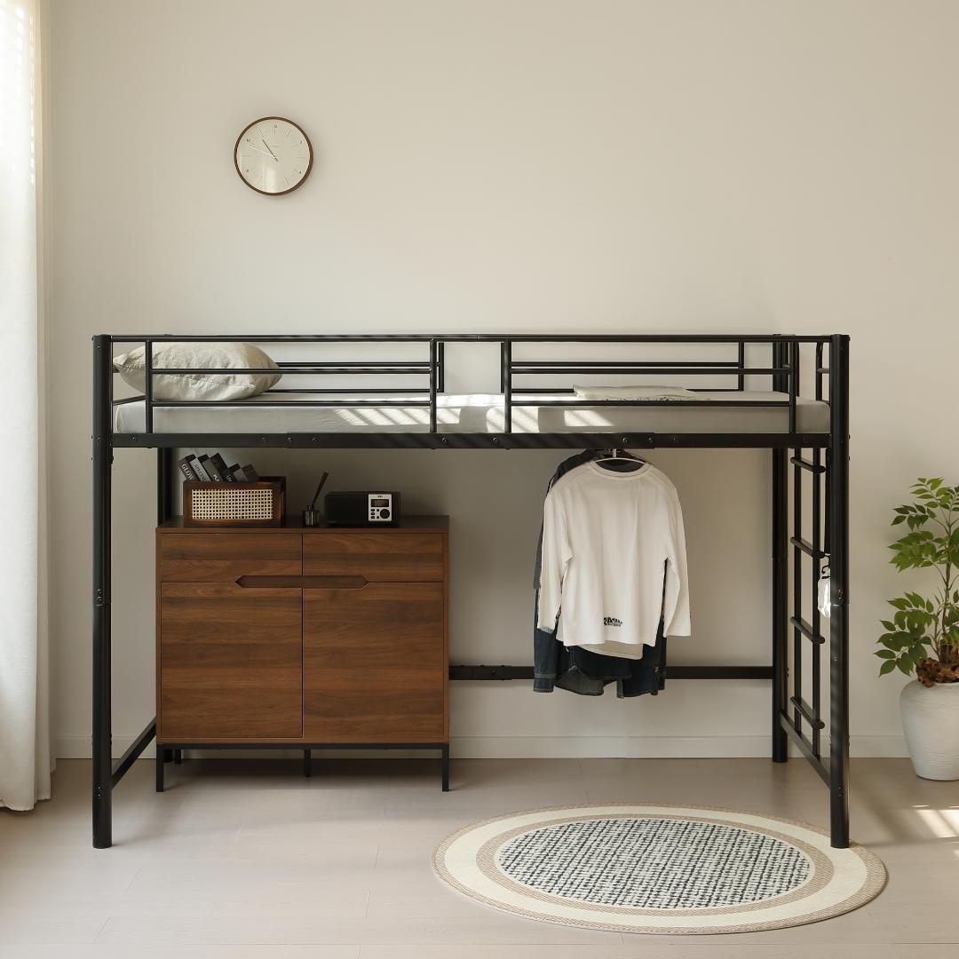 ロフトベッド パイプベッド シングル 耐荷重150【高さ140cm】BLACK Amazon｜ロフトベッド パイプベッド シングル 耐荷重150kg 高さ140cm