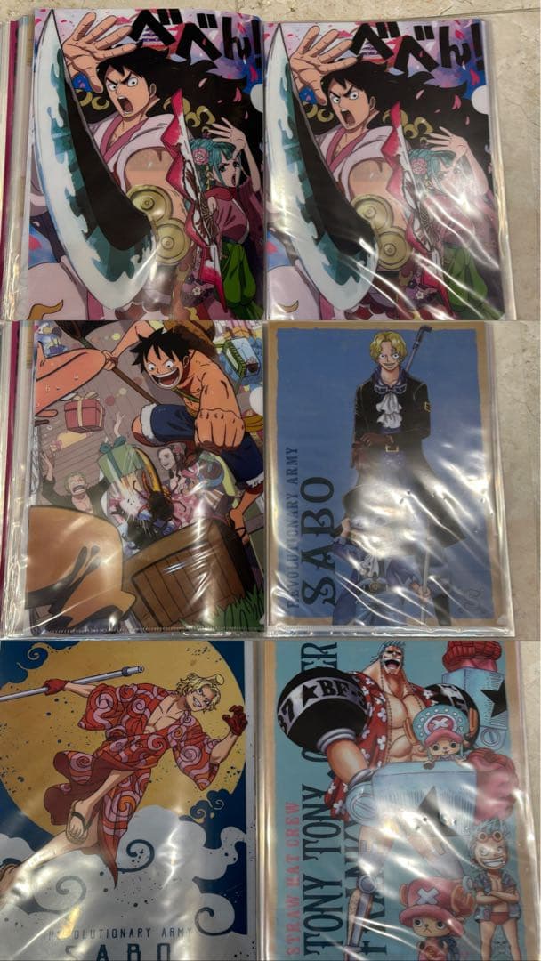 ワンピースA4クリアファイル ONE PIECEコミックカバー 投票 一番くじ