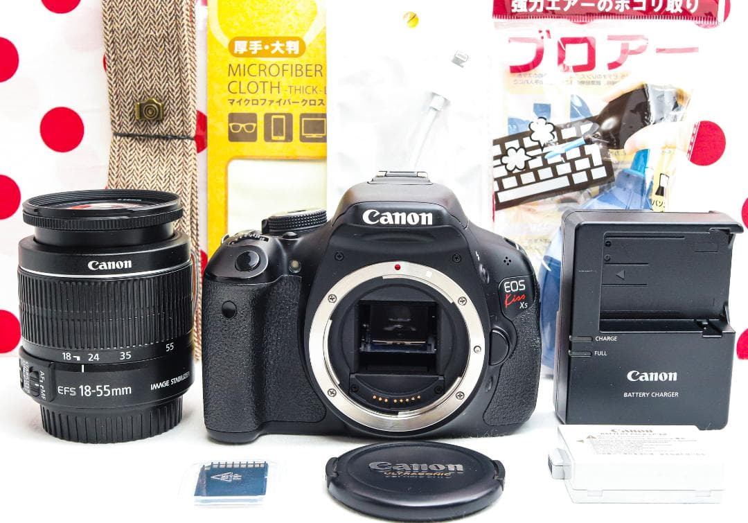 Canon kiss x5❤初めての一眼レフに❤スマホに送れる♪❤自撮りラクラク