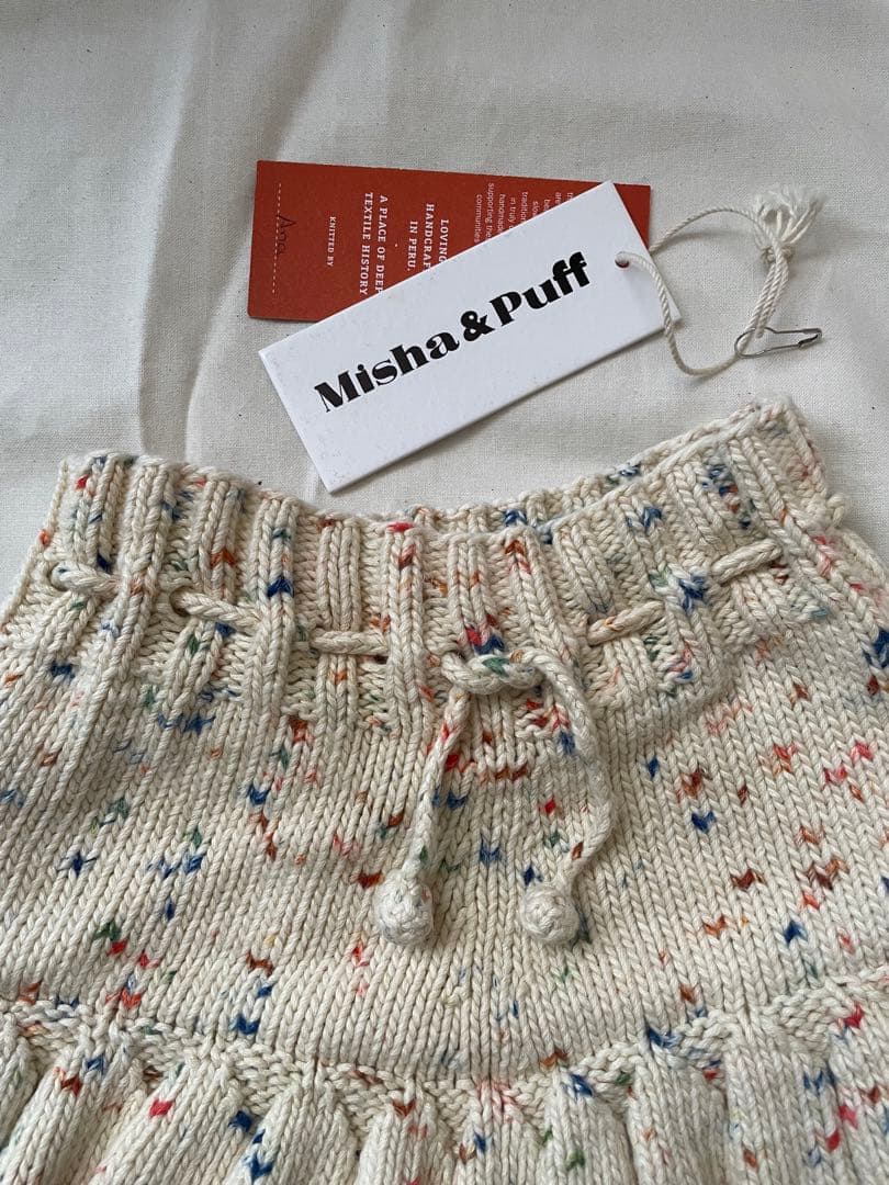 Misha & Puff ニットフリルスカート5y スケポン LAST ONE【40%off】Misha&Puff(ミーシャアンドパフ）／Skating Pond