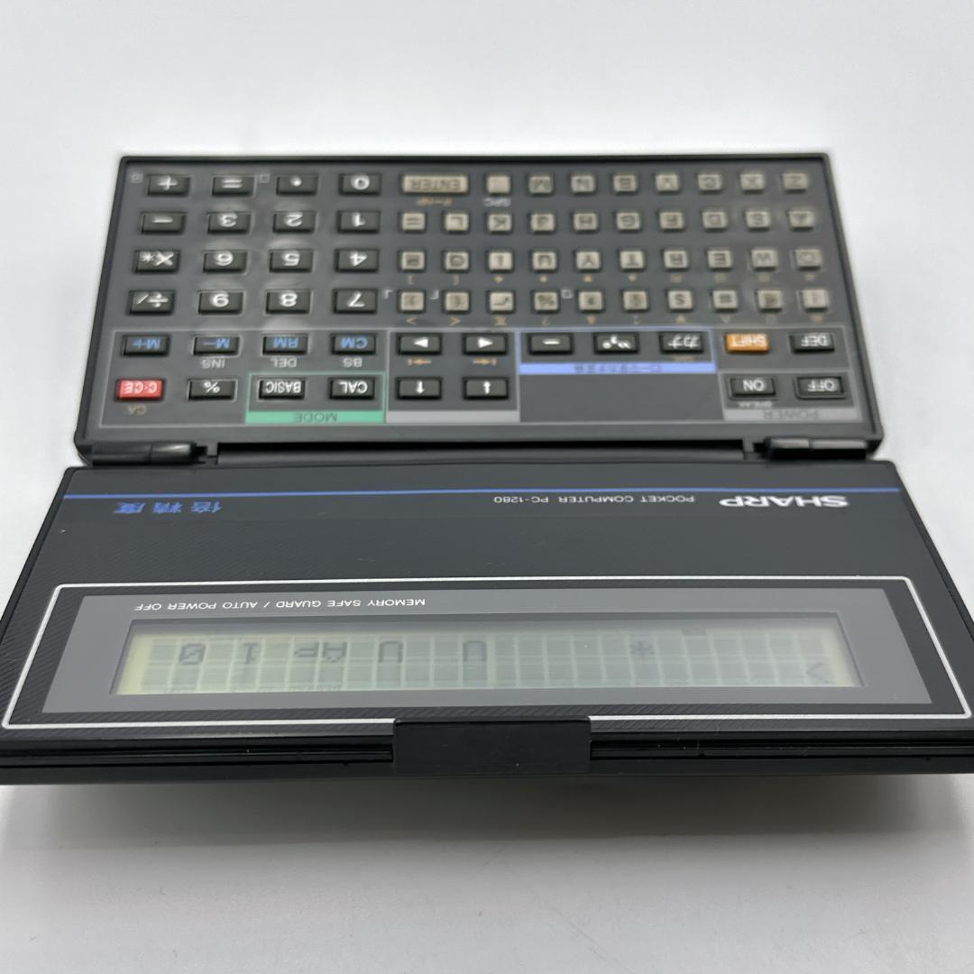 【良品】SHARP ポケットコンピューター PC-1280 ブラック 動作品