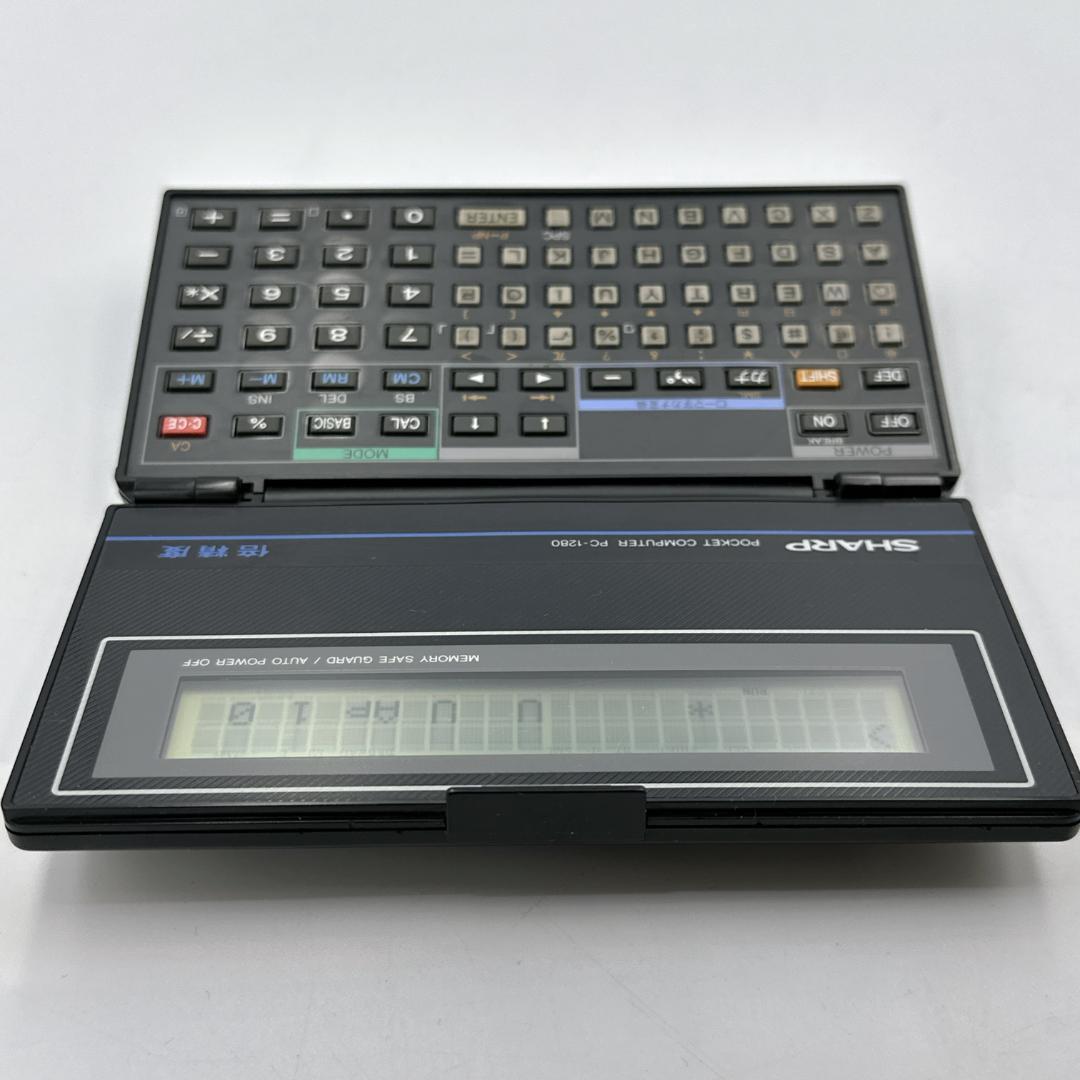 【良品】SHARP ポケットコンピューター PC-1280 ブラック 動作品