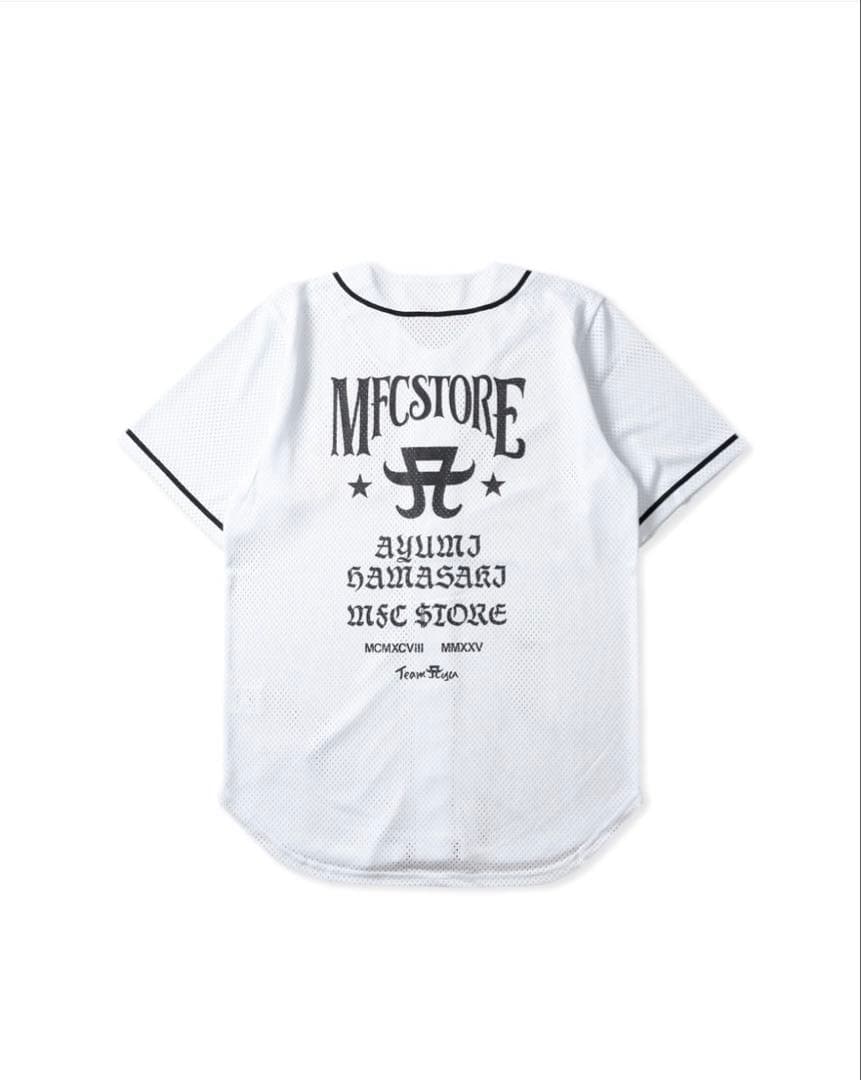 完売・激レア】浜崎あゆみ MFC コラボ ベースボールシャツ 白 XXLシャツ