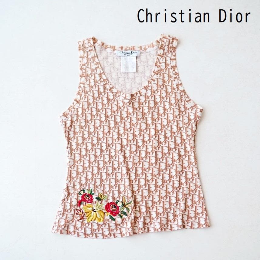 希少 クリスチャンディオール ジョンガリアーノ期 トロッター柄 刺繍 トップス 中古・古着通販】Christian Dior (クリスチャン ディオール