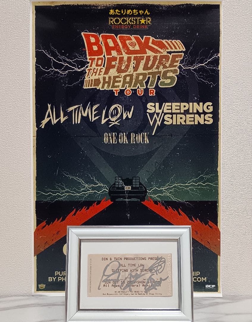 ONE OK ROCK 2015 USツアー サイン入りチケット ONE OK ROCK Signed Poster | #1883777097