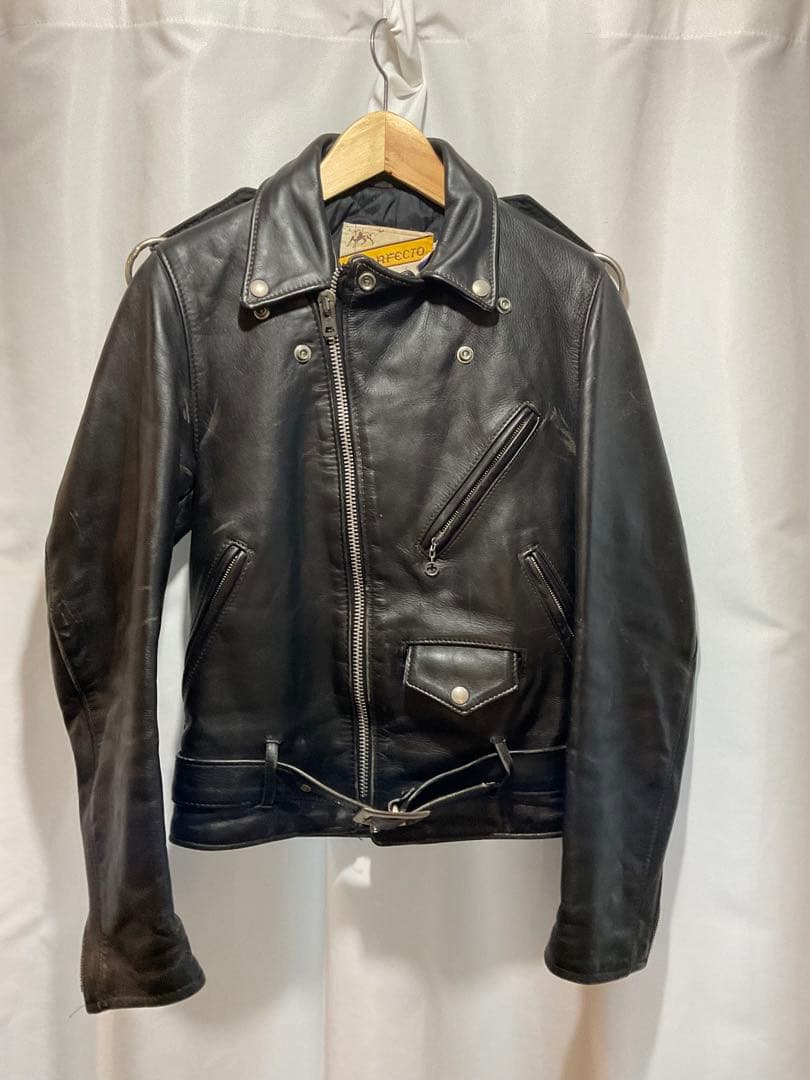 値下！激レアSCHOTTビンテージライダースワンスター618NS牛タグ中田