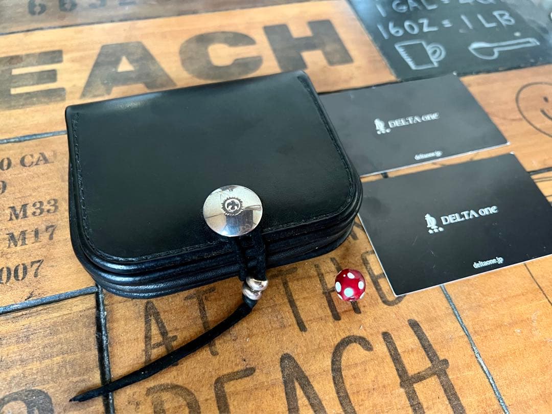 ゴローズ 角型小銭入れ マチ有 黒 goros ウォレット - メルカリ