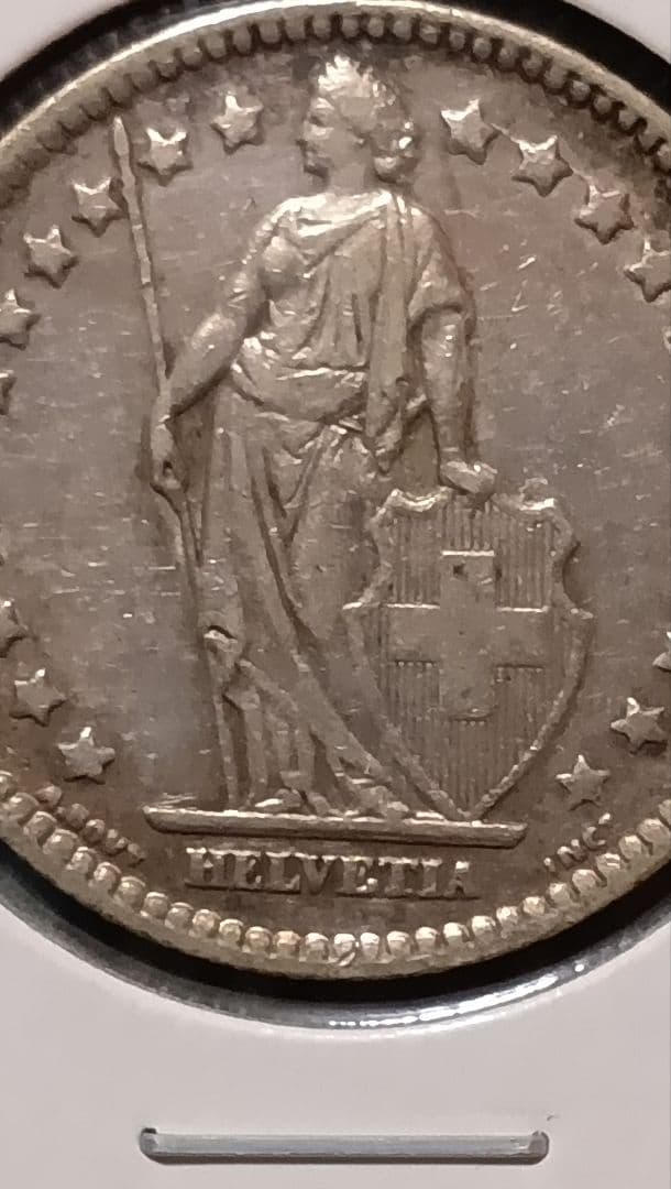 スイス 1フラン 銀貨 1921年 - メルカリ