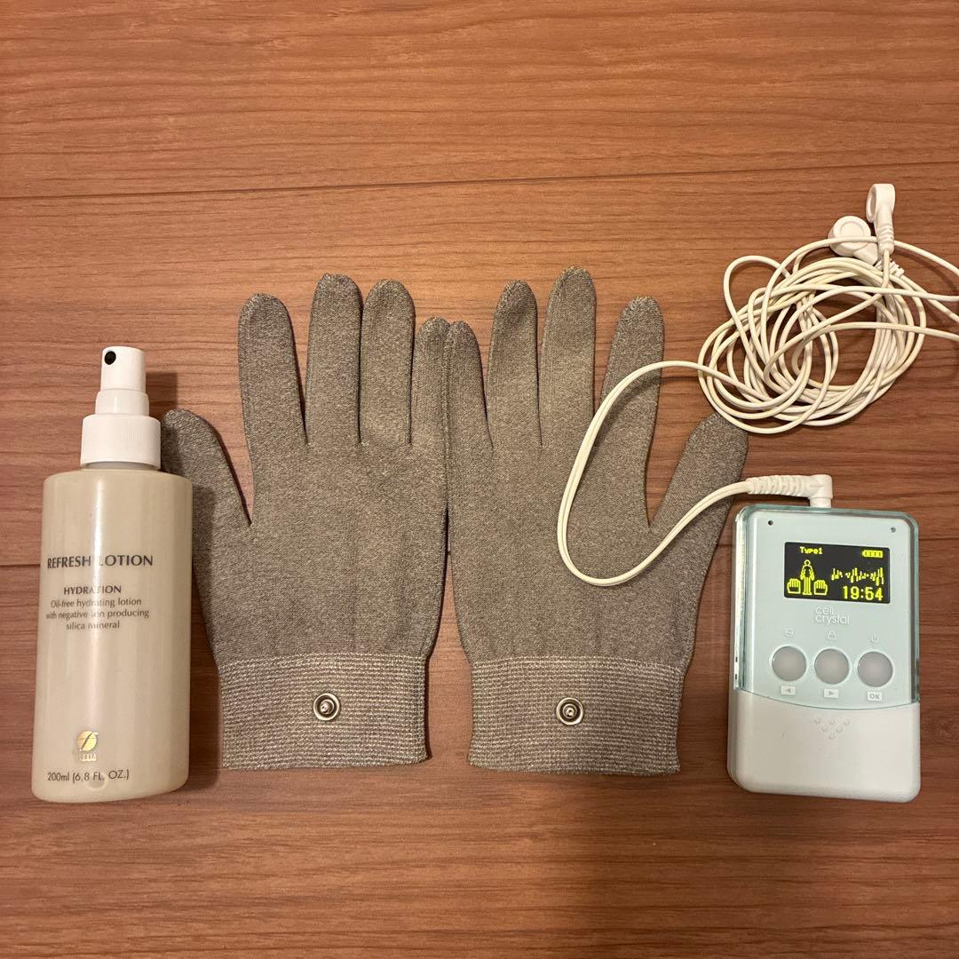 セルクリスタル　ナノカレント フレキシア 手袋　リフレッシュローション セット