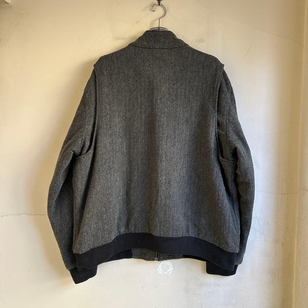 美品 L.L.Bean ヘリンボーン ツイード ハリントンジャケット