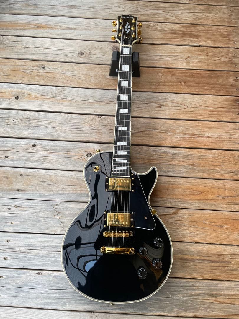 美品　BUSKER’S BLC-500 レスポールカスタム エレキギター BUSKER'S BLC-500 BLK レスポールカスタム ステンレスフレット エレキ