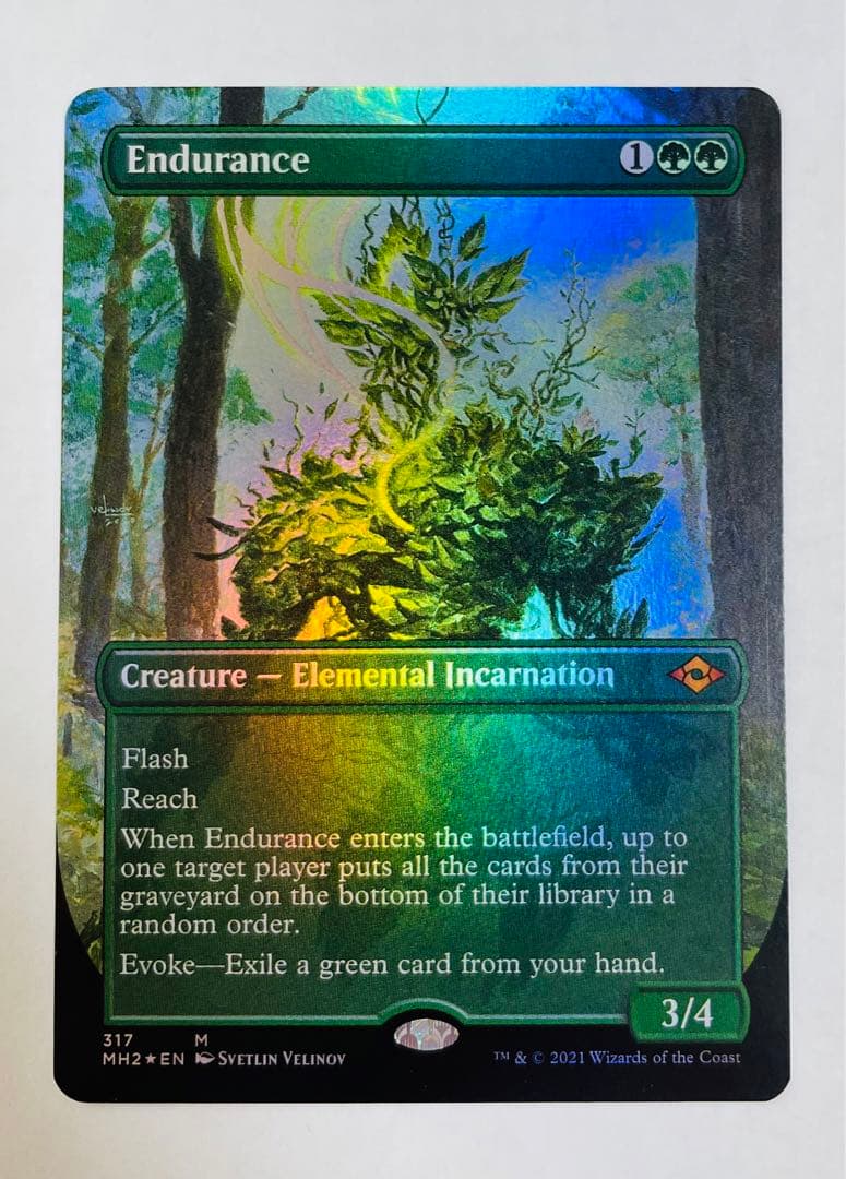 【foil】忍耐 Endurance （英）ボーダーレス mtg MH2 ミントモール / MINT GAMES MTG(東日本橋) / 【MH2】【ENG】【Foil