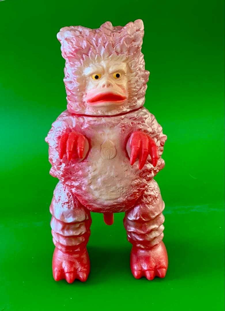 赤ガラモン 尾可動 未使用極美品 ソフビ人形 マルサン刻印無し希少品