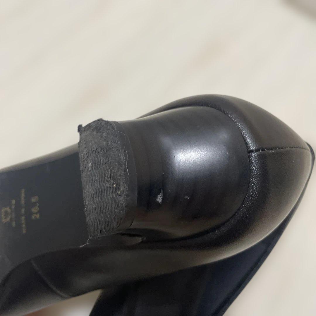 卑弥呼　ブラックパンプス　26.5cm